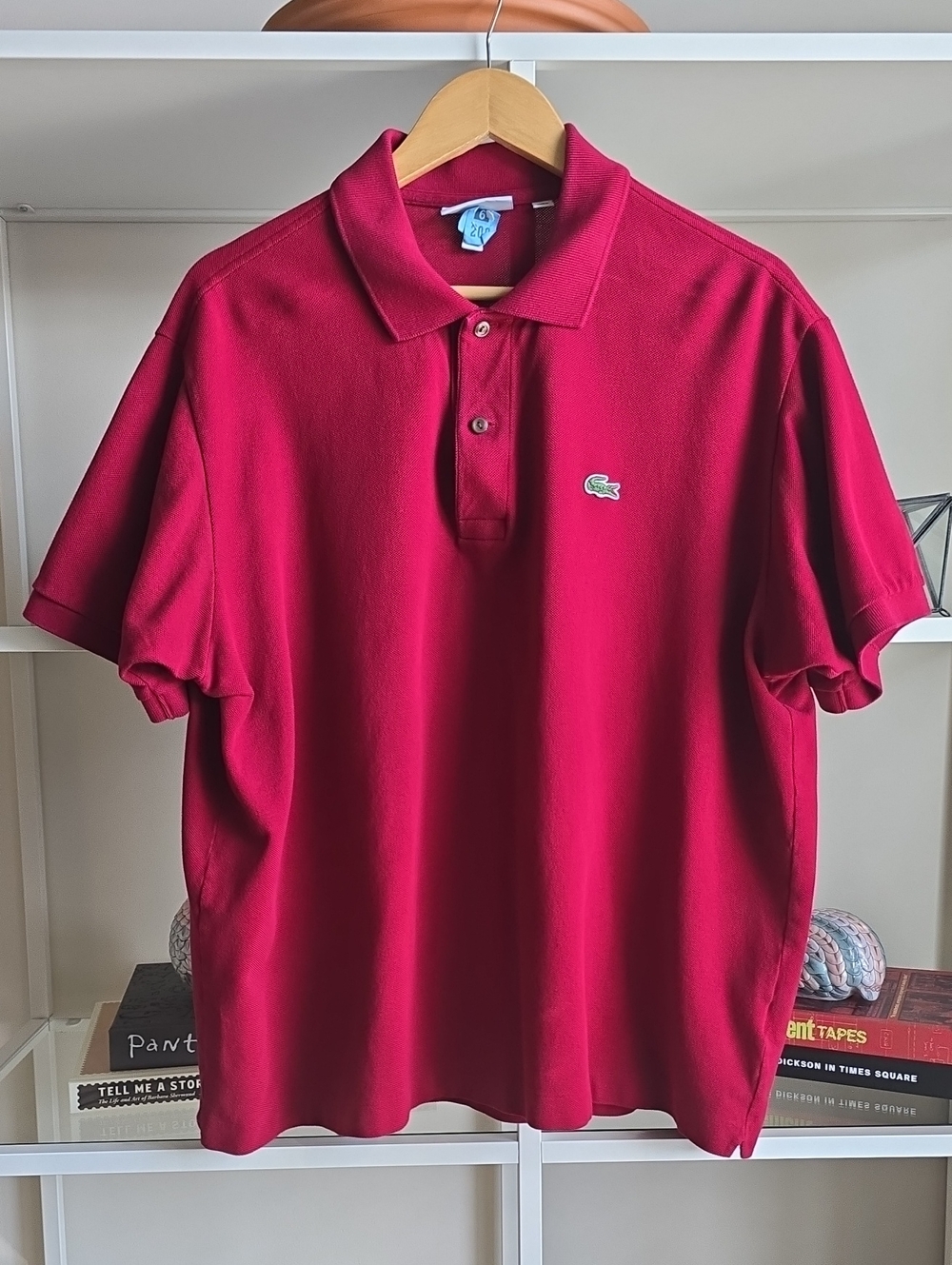 Lacoste Men's Raspberry Red Piqué Polo Shirt